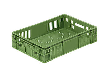 Perforované kontejnery na ovoce a zeleninu 600 x 400 x 142 mm - Perforované nádoby - funkčnost a odolnost pro potravinářský průmysl