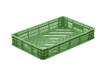 Perforované kontejnery na ovoce a zeleninu 600 x 400 x 100 mm - Perforované nádoby - ideální řešení pro skladování a přepravu ovoce a zeleniny