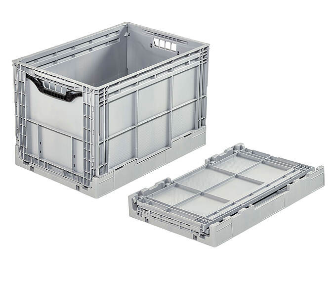 Vkládací kontejner Clever-Retail-Box 600 x 400 x 400 mm - Plastový skládací box pro e-shopy - Clever-Retail-Box