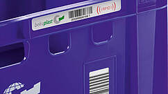 Etykieta naklejana RFID na pojemniku