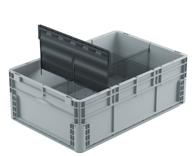 Přepážka pro plastové kontejnery contecline 388 x 180 mm - Pro kontejnery contecline - výška 220 mm