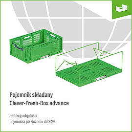 Proč se spoléhat na skládací přepravky - Clever Fresh Box advance? - grafika blogu
