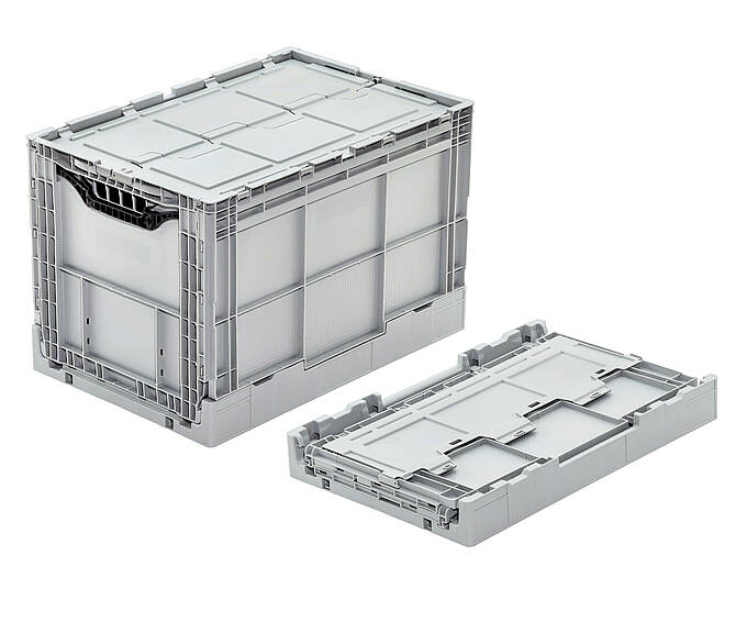 Vkládací kontejner 600 x 400 x 400 mm - Plastový skládací box pro e-shopy - Clever-Retail-Box