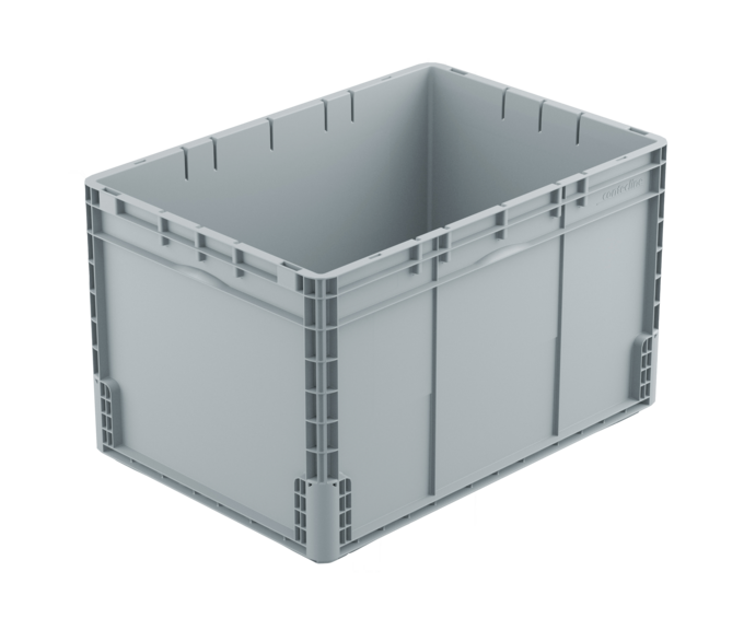 Plný plastový kontejner pro automatizované sklady 650 x 450 x 400 mm