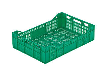 Perforované kontejnery na ovoce a zeleninu 600 x 400 x 150 mm - R-150