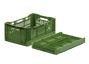 Vkládací kontejner Clever-Box 600 x 400 x 240 mm - Plastový skládací kontejner pro logistiku čerstvých potravin