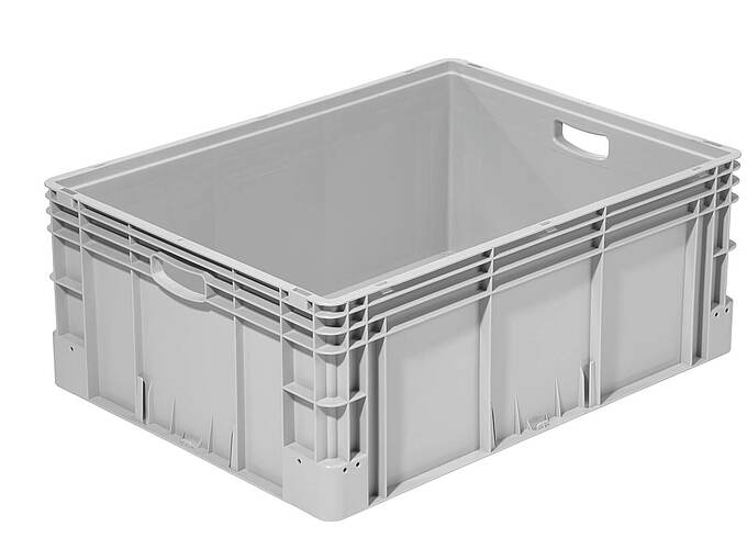 Plastové přepravky 800 x 600 x 320 mm - Celoplastový skladovací kontejner - řada silverline