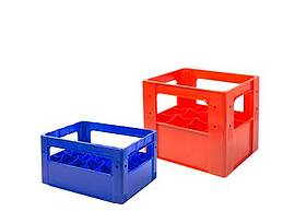 Modrá a červená krabice na lahve, pivo nebo nápoje - bekuplast blog